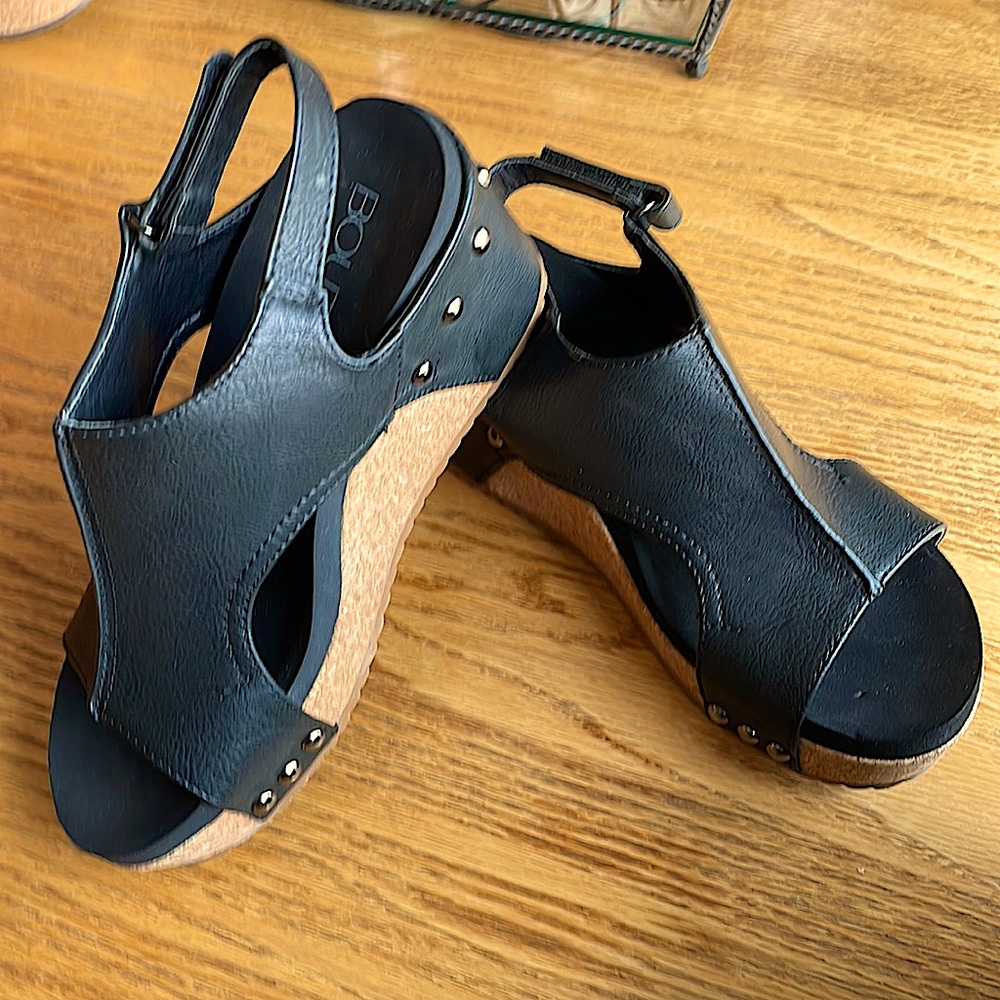 Black Cork’s Carley Sandals by KorkEase, size 6,